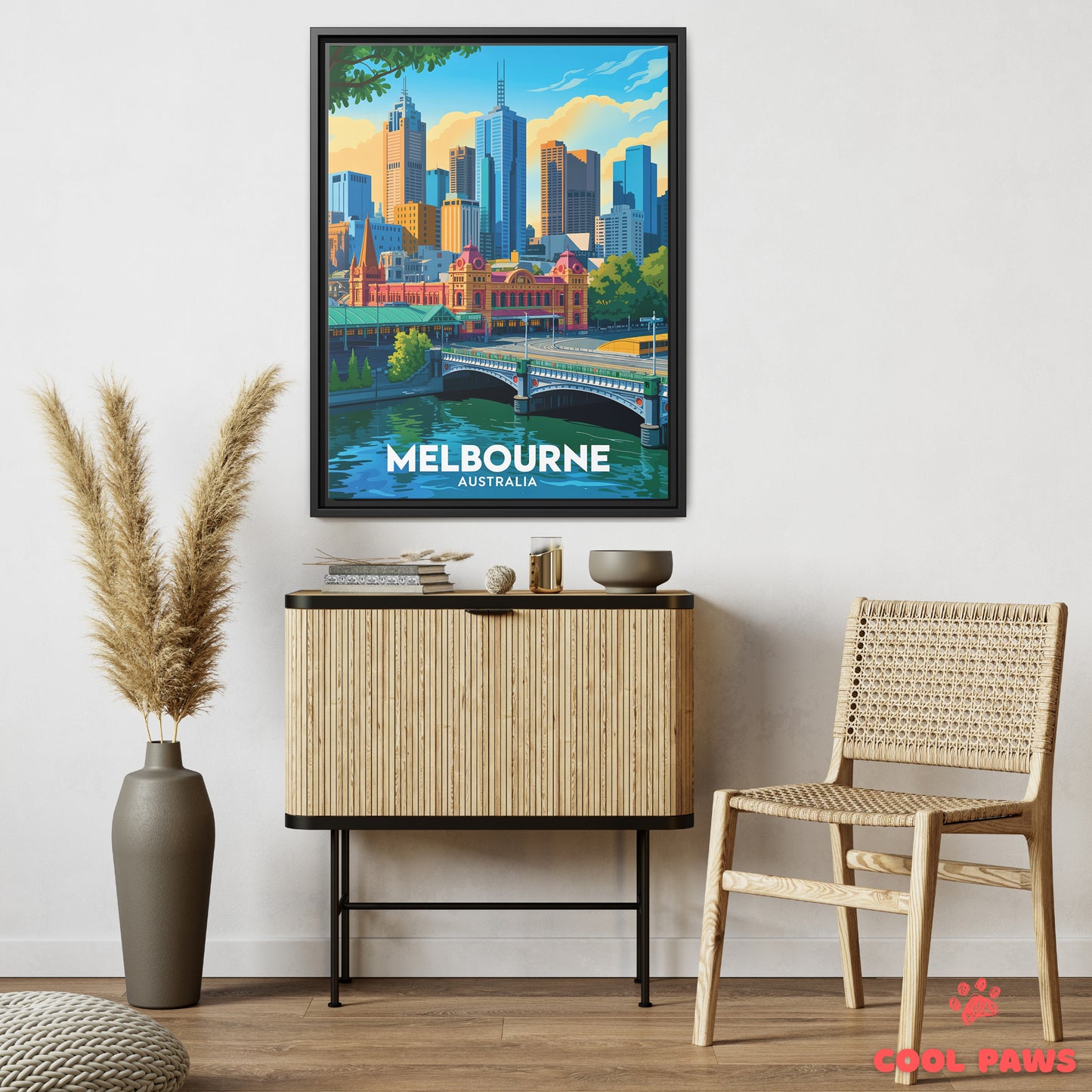 Melbourne Travel Print | Flinders Street Station | Australia