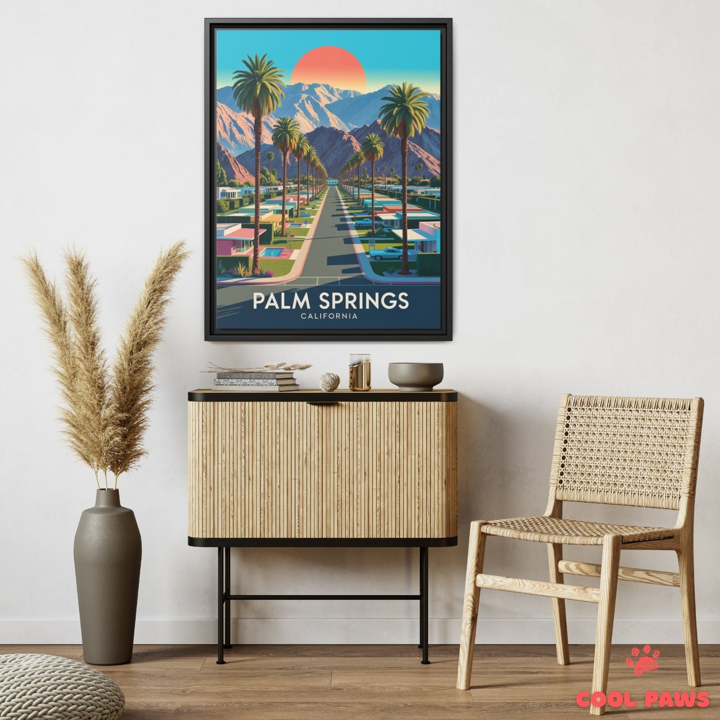 Palm Springs Travel Print | San Jacinto Mountains