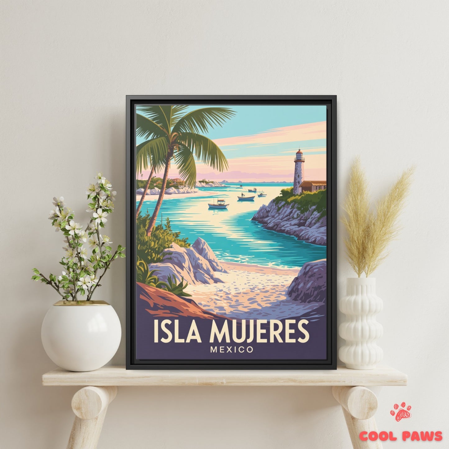 Isla Mujeres Travel Print | Lighthouse