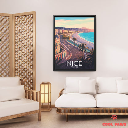 Nice Travel Print | French Promenade des Anglais | France