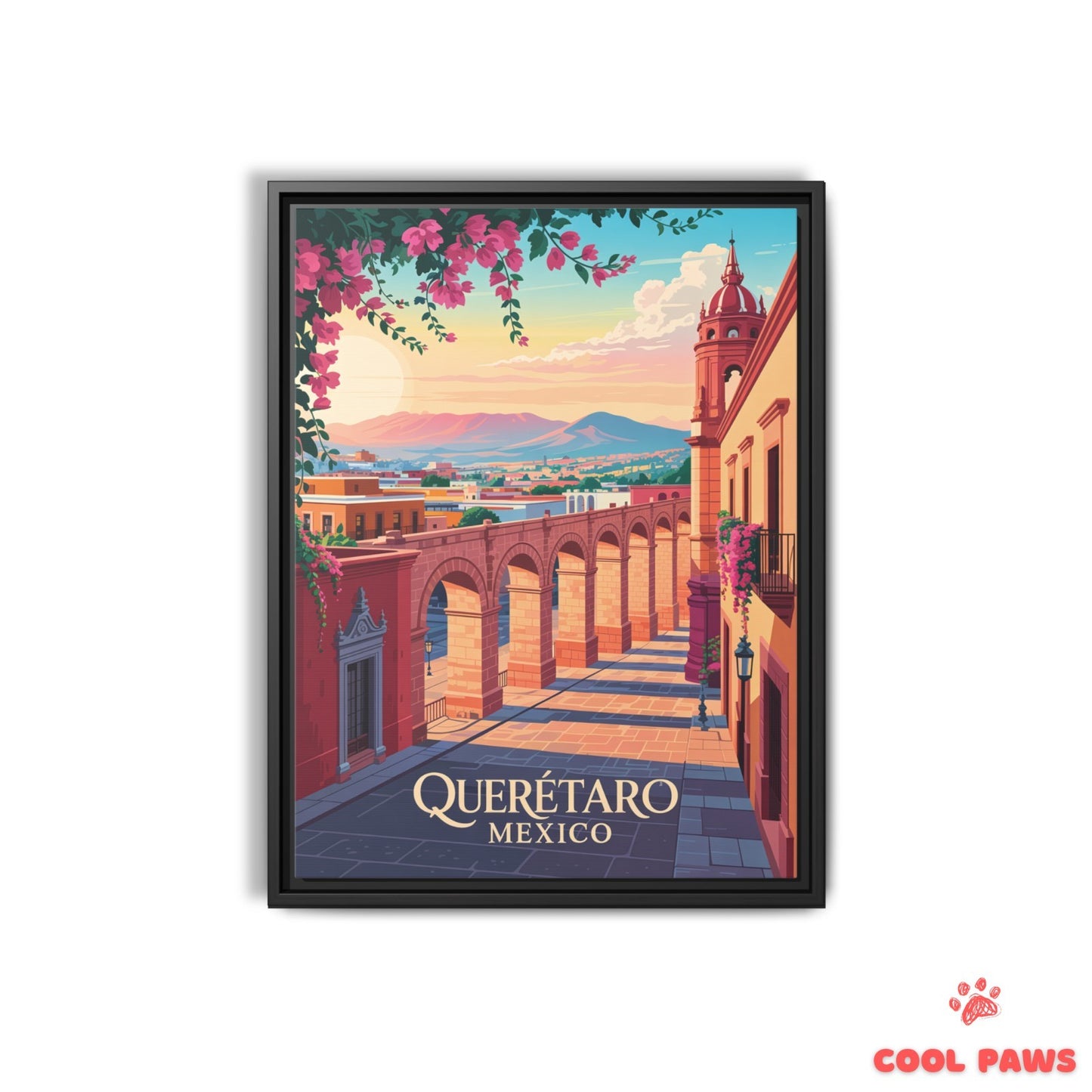 Queretaro Travel Print | Aqueduct