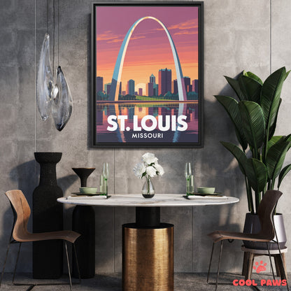 St. Louis Travel Print | Gateway Arch Missouri
