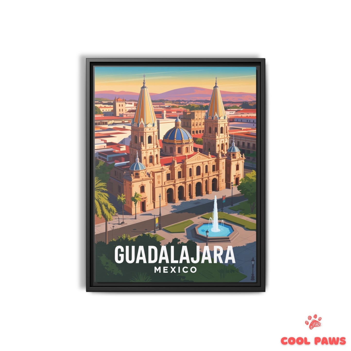 Guadalajara Travel Print | Cathedral
