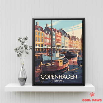 Copenhagen Travel Print | Danish Nyhavn | Denmark