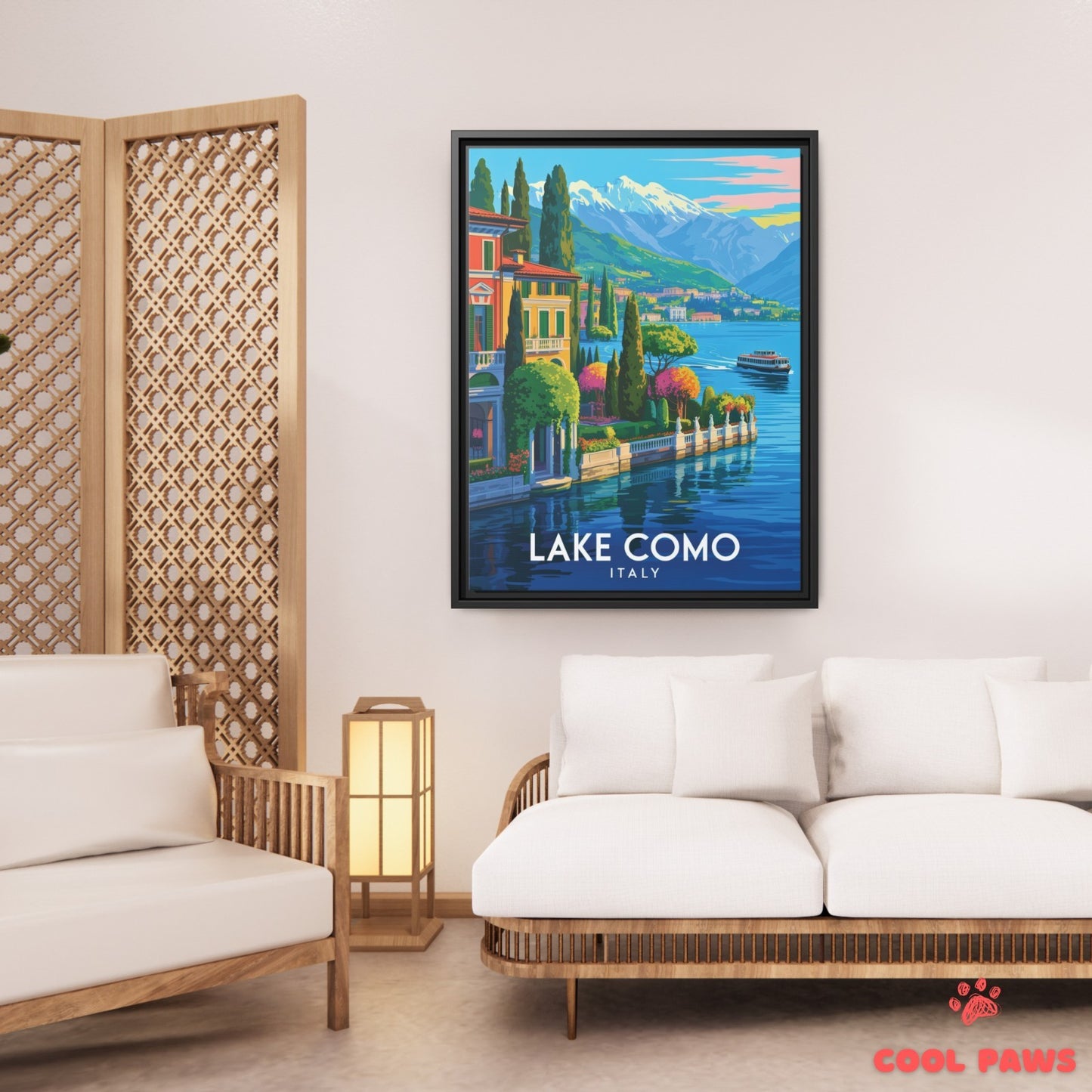 Lake Como Travel Print | Italian Villas| Italy