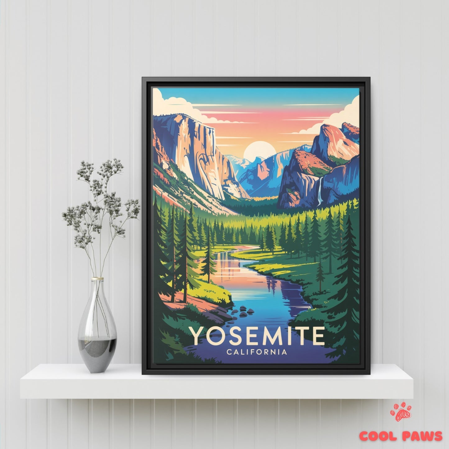 Yosemite Travel Print | National Park California