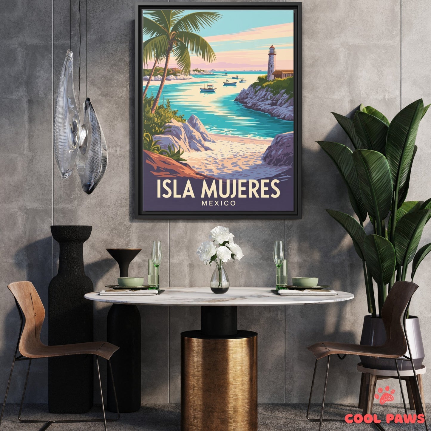 Isla Mujeres Travel Print | Lighthouse