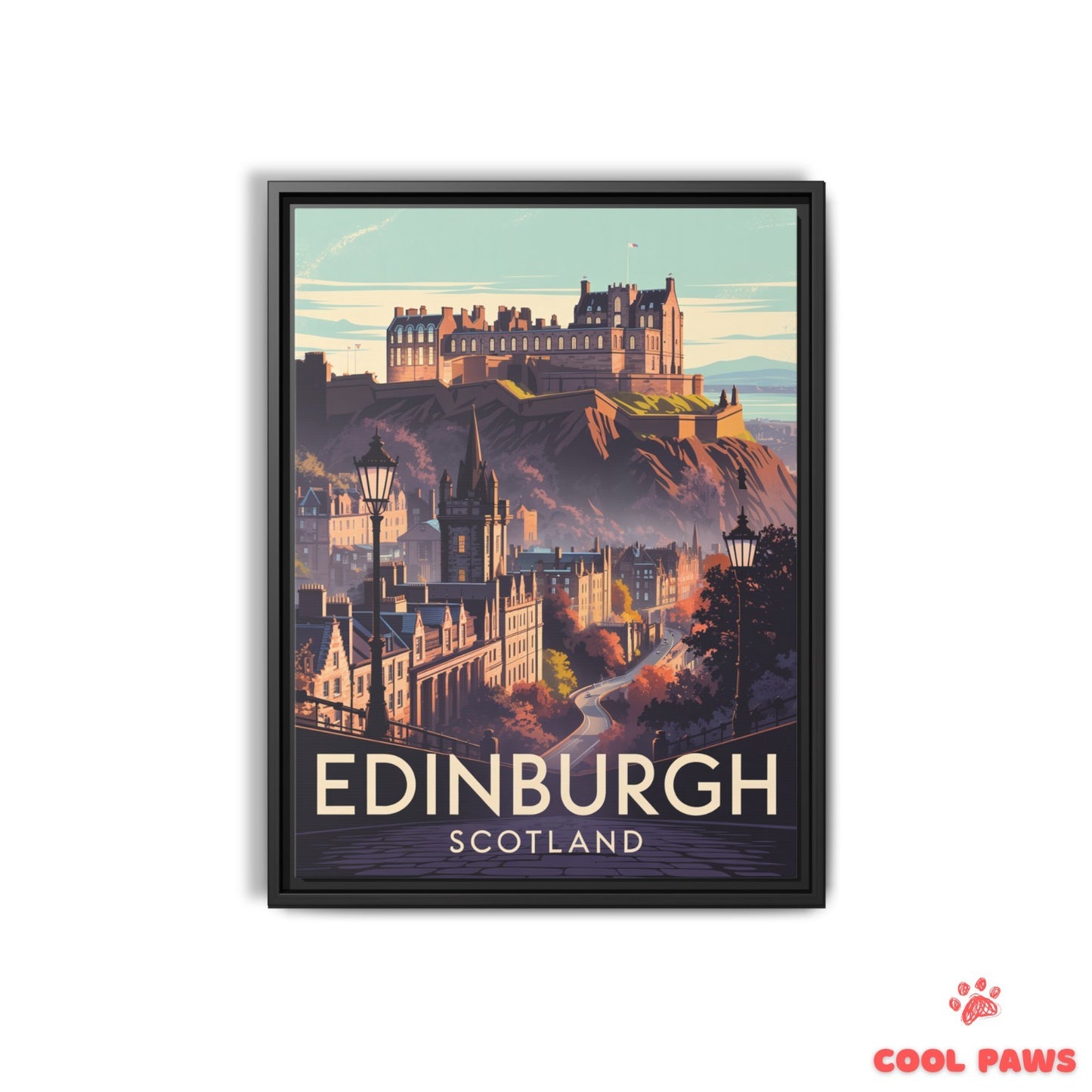 Edinburgh Travel Print | Scottish Edinburgh Castle | Scotland