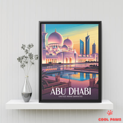Abu Dhabi Travel Print | Sheikh Zayed Grand Mosque | United Arab Emirates