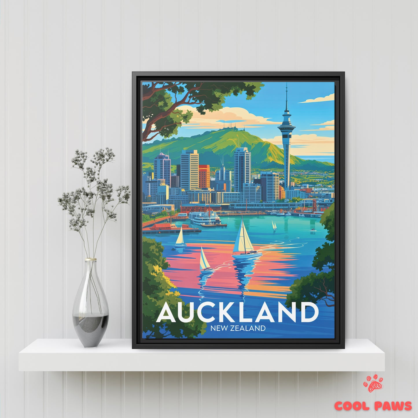 Auckland Travel Print | Sky Tower | New Zealand