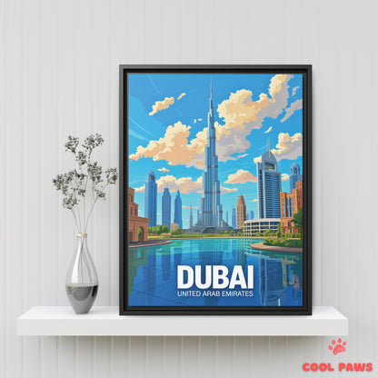 Dubai Travel Print | Burj Khalifa | United Arab Emirates