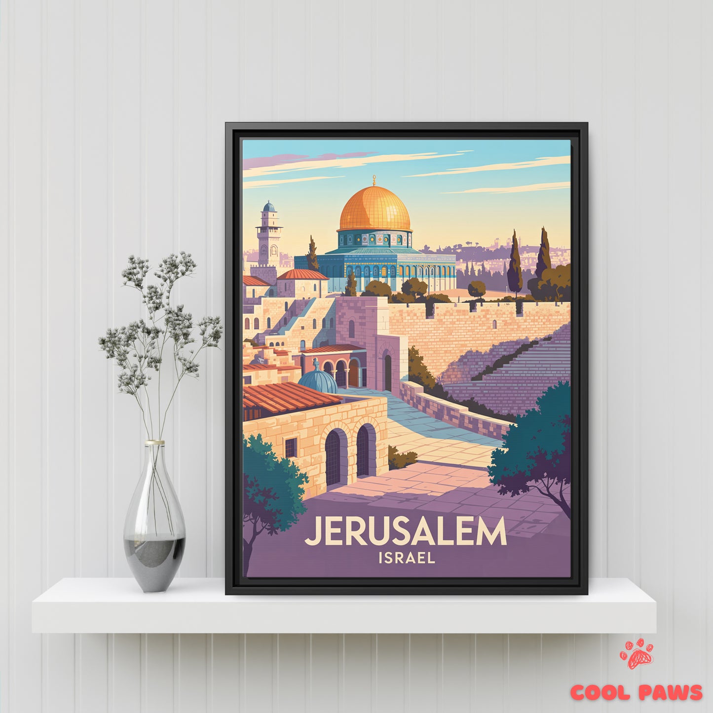 Jerusalem Travel Print | Dome of the Rock | Israel
