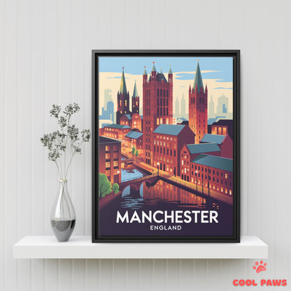 Manchester Travel Print | English Northern Quarter | England