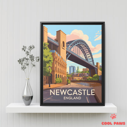 Newcastle Travel Print | English Tyne Bridge | England