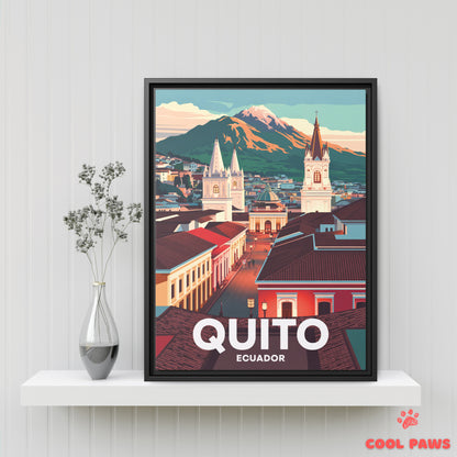 Quito Travel Print | Pichincha Volcano | Ecuador
