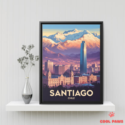 Santiago Travel Print | Costanera Tower | Chile