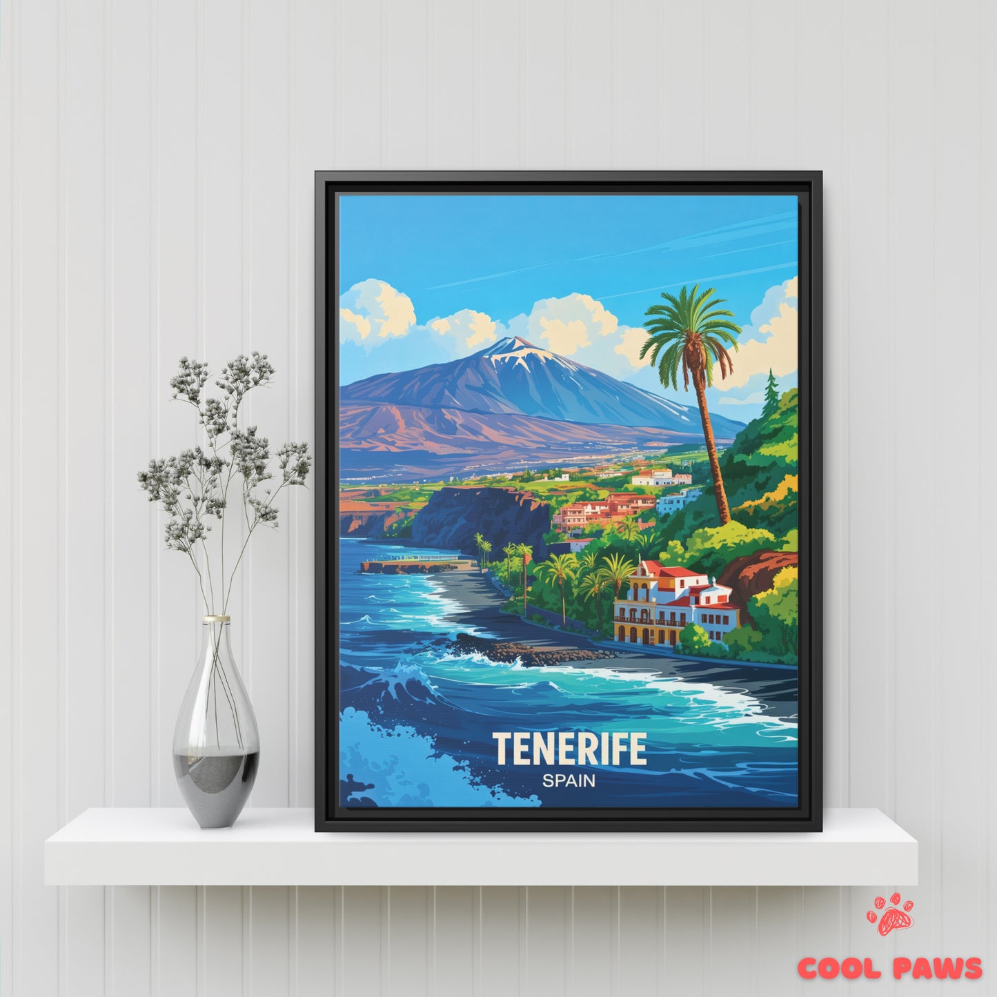 Tenerife Travel Print | Spanish Mount Teide | Spain
