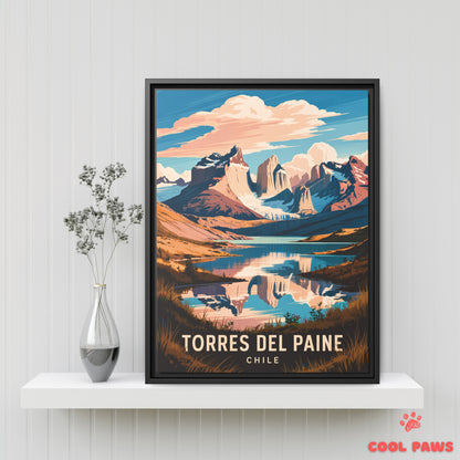 Torres del Paine Travel Print | Torres del Paine Peaks | Chile