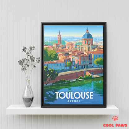 Toulouse Travel Print | French La Grave Dome | France