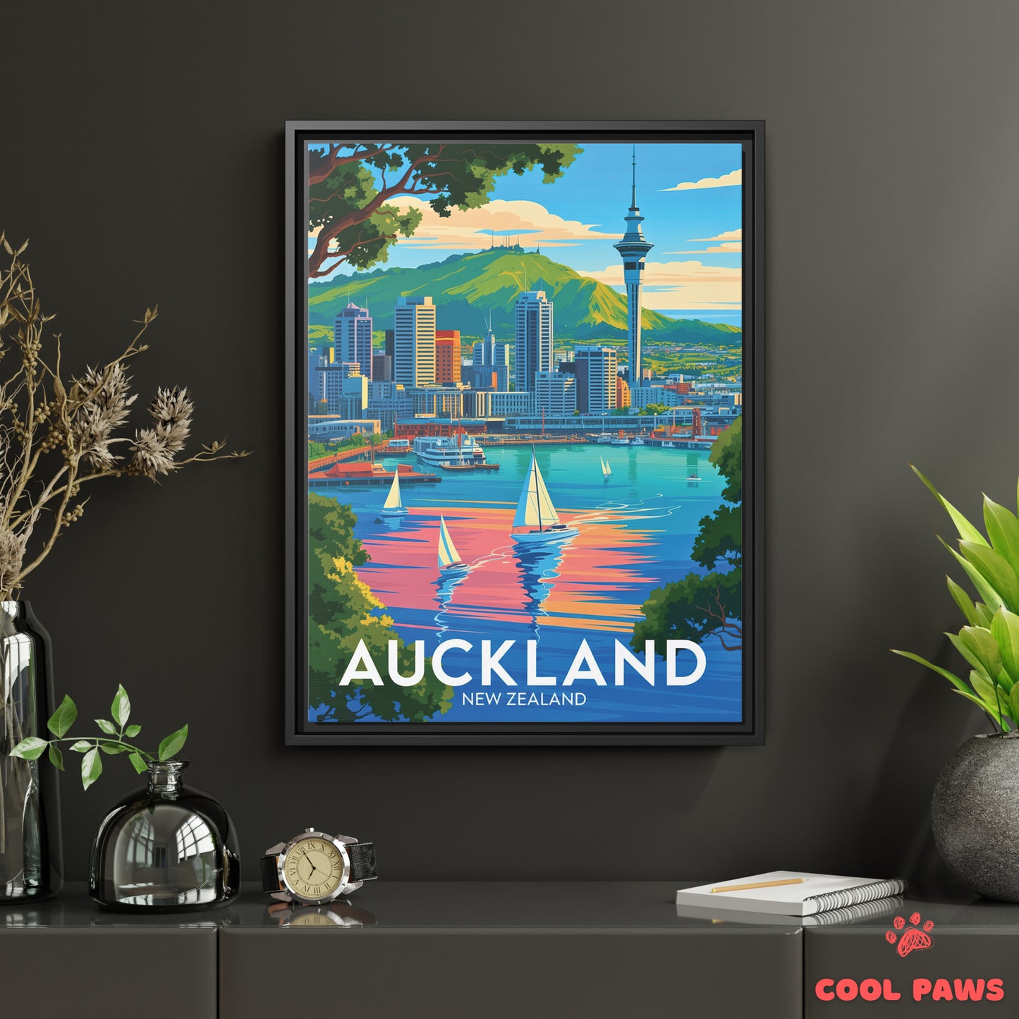 Auckland Travel Print | Sky Tower | New Zealand