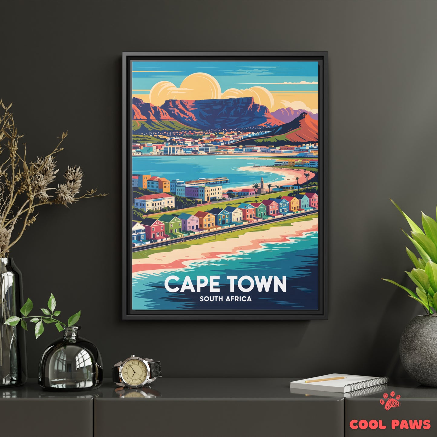 Cape Town Travel Print | Table Mountain | South Africa
