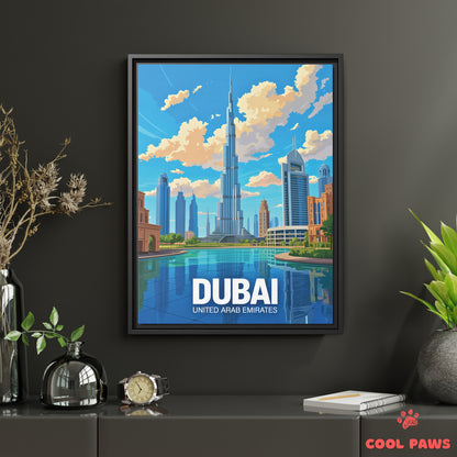 Dubai Travel Print | Burj Khalifa | United Arab Emirates