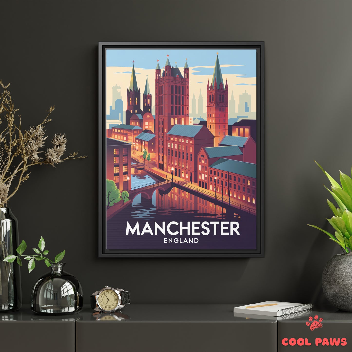 Manchester Travel Print | English Northern Quarter | England