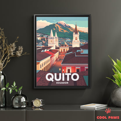 Quito Travel Print | Pichincha Volcano | Ecuador