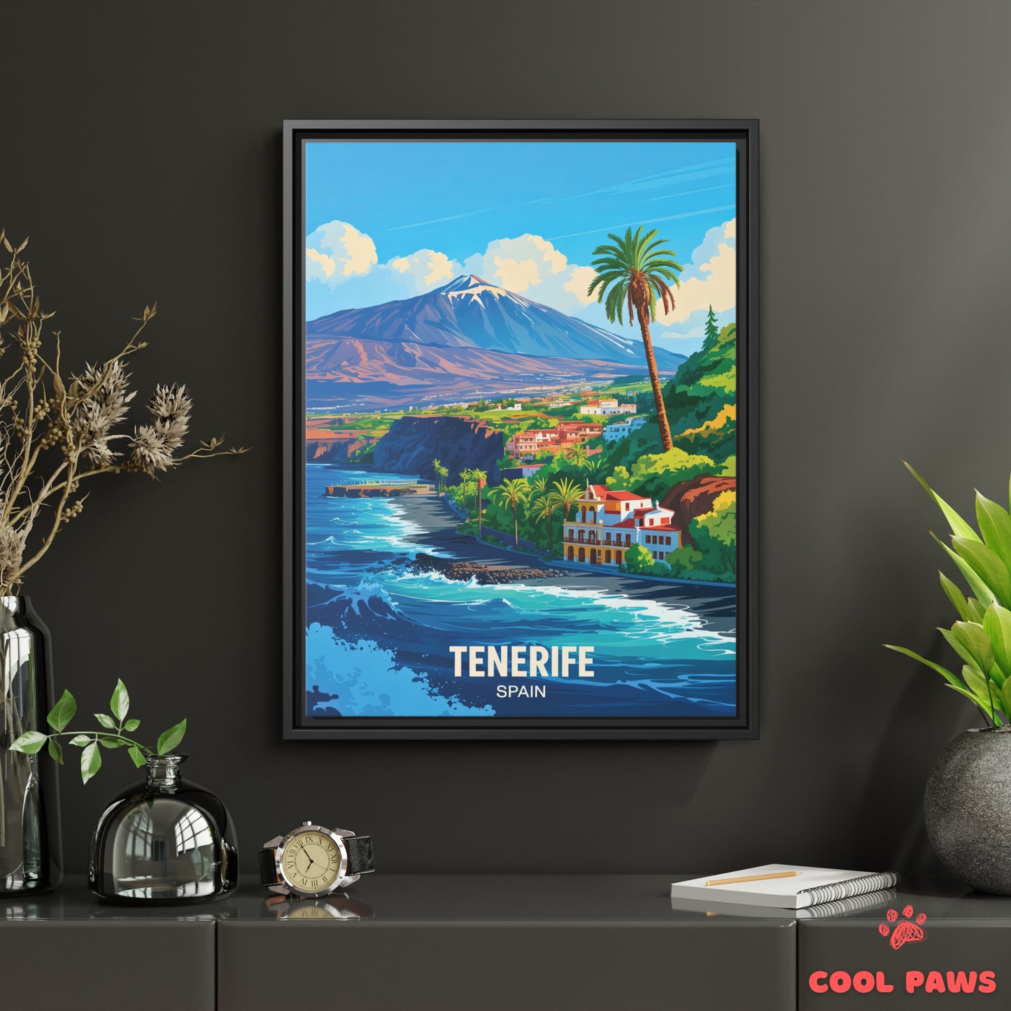 Tenerife Travel Print | Spanish Mount Teide | Spain