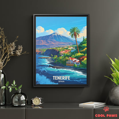Tenerife Travel Print | Spanish Mount Teide | Spain