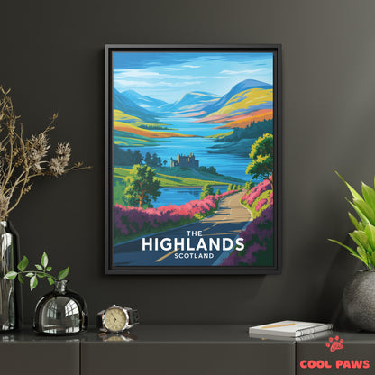The Highlands Travel Print | Scottish Castle | Scotland