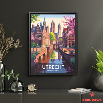 Utrecht Travel Print | Dutch Dom Tower | Netherlands