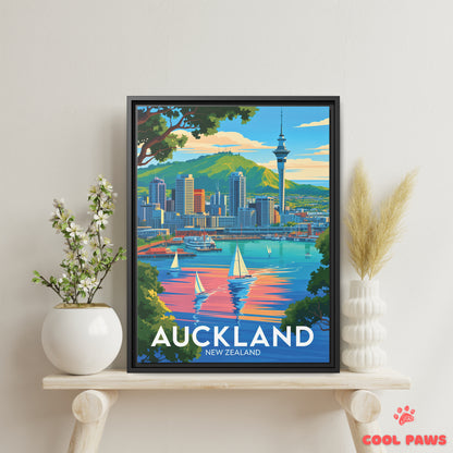 Auckland Travel Print | Sky Tower | New Zealand