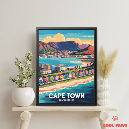 Cape Town Travel Print | Table Mountain | South Africa