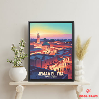 Djemaa el Fna Travel Print | Jemaa el Fna Square | Morocco
