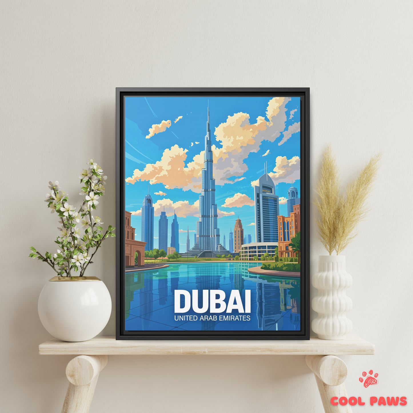 Dubai Travel Print | Burj Khalifa | United Arab Emirates