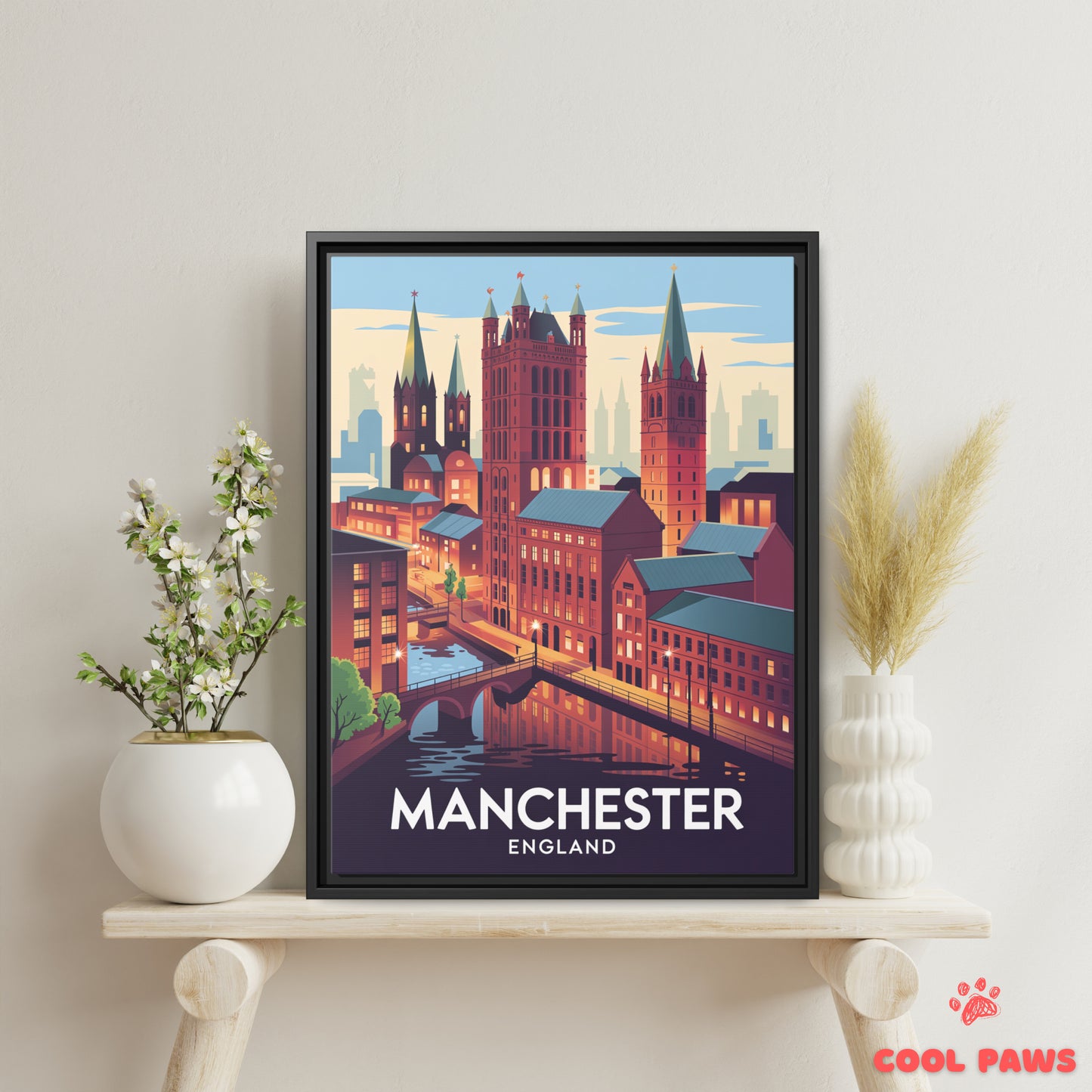 Manchester Travel Print | English Northern Quarter | England
