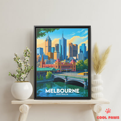 Melbourne Travel Print | Flinders Street Station | Australia