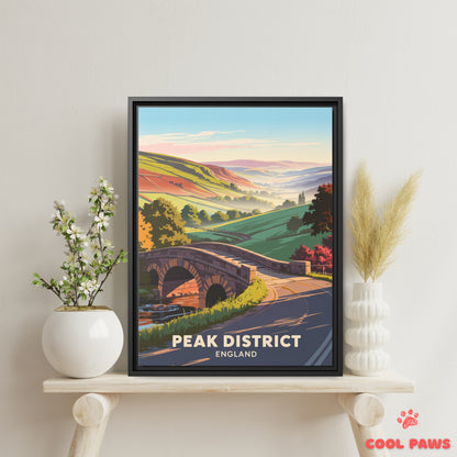 Peak District Travel Print | English Stone Bridge | England