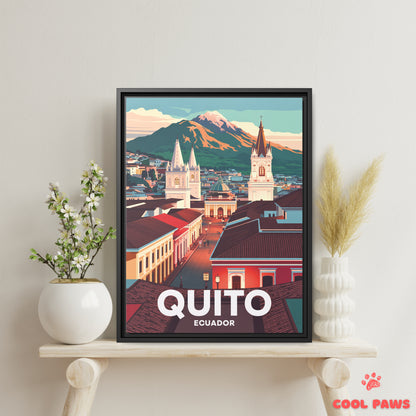 Quito Travel Print | Pichincha Volcano | Ecuador