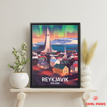 Reykjavik Travel Print | Icelandic Hallgrímskirkja | Iceland