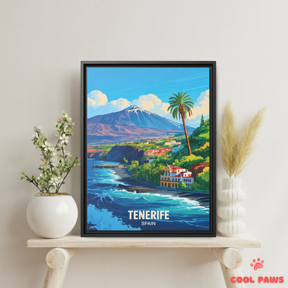 Tenerife Travel Print | Spanish Mount Teide | Spain