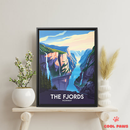 The Fjords Travel Print | Norwegian Fjords | Norway