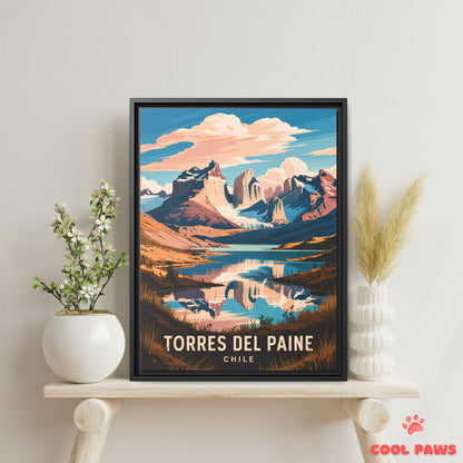 Torres del Paine Travel Print | Torres del Paine Peaks | Chile