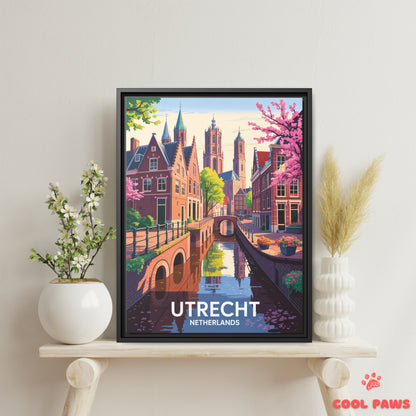 Utrecht Travel Print | Dutch Dom Tower | Netherlands