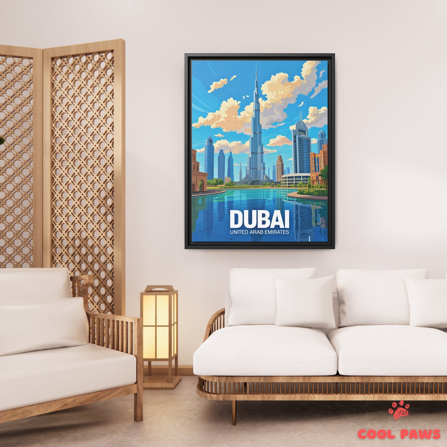 Dubai Travel Print | Burj Khalifa | United Arab Emirates