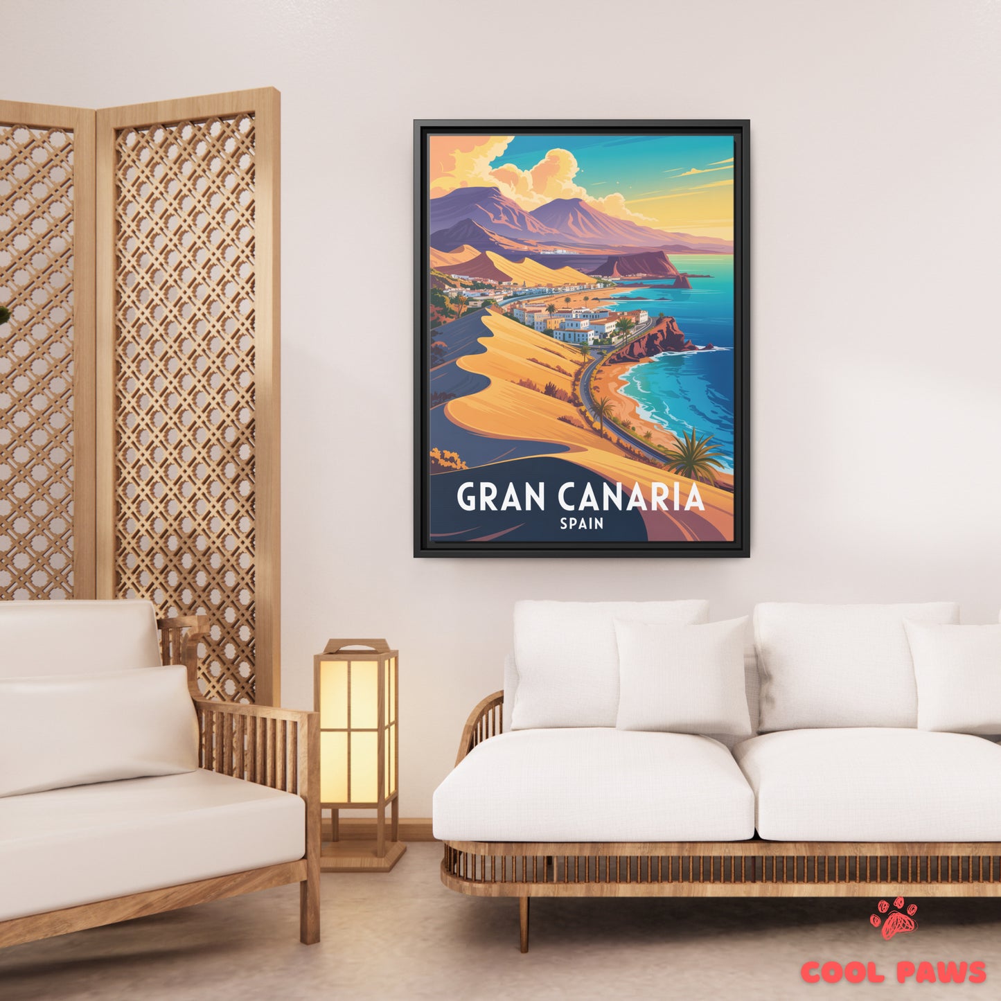 Gran Canaria Travel Print | Spanish Sand Dune | Spain
