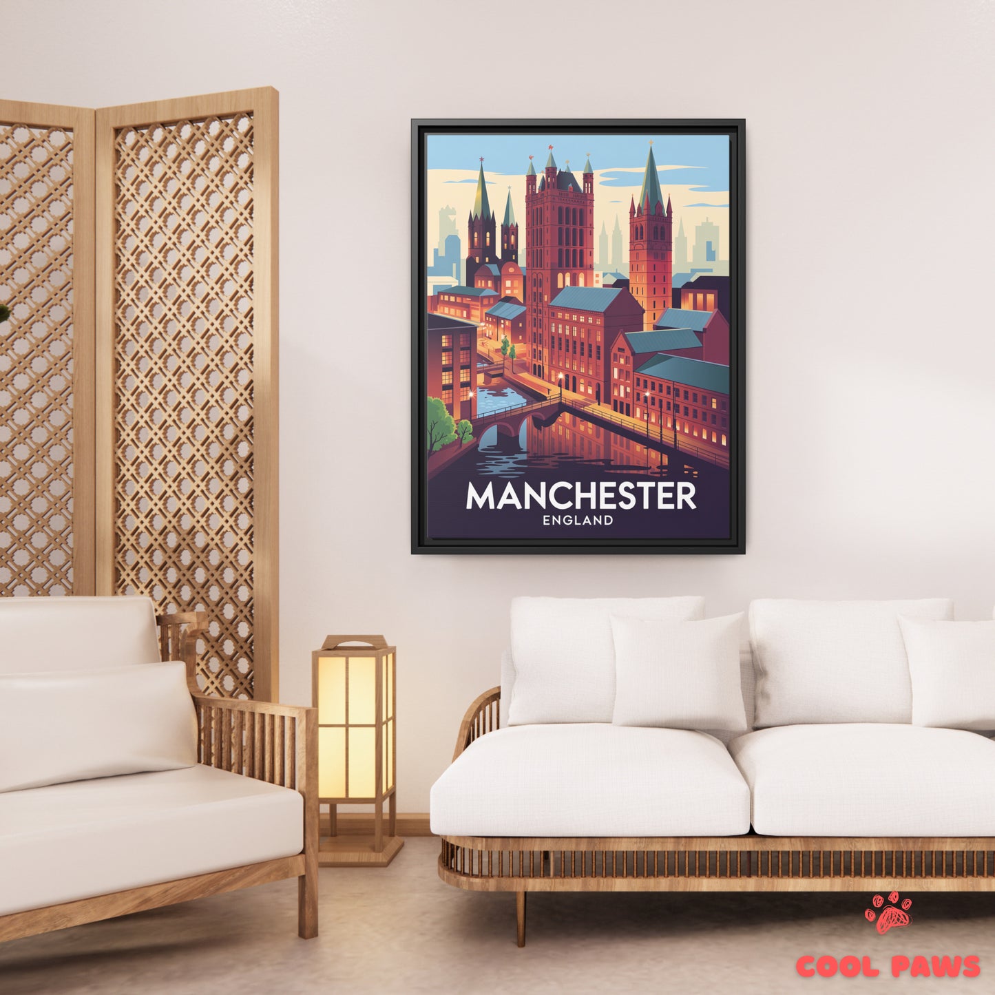 Manchester Travel Print | English Northern Quarter | England