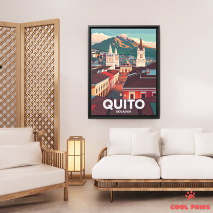 Quito Travel Print | Pichincha Volcano | Ecuador
