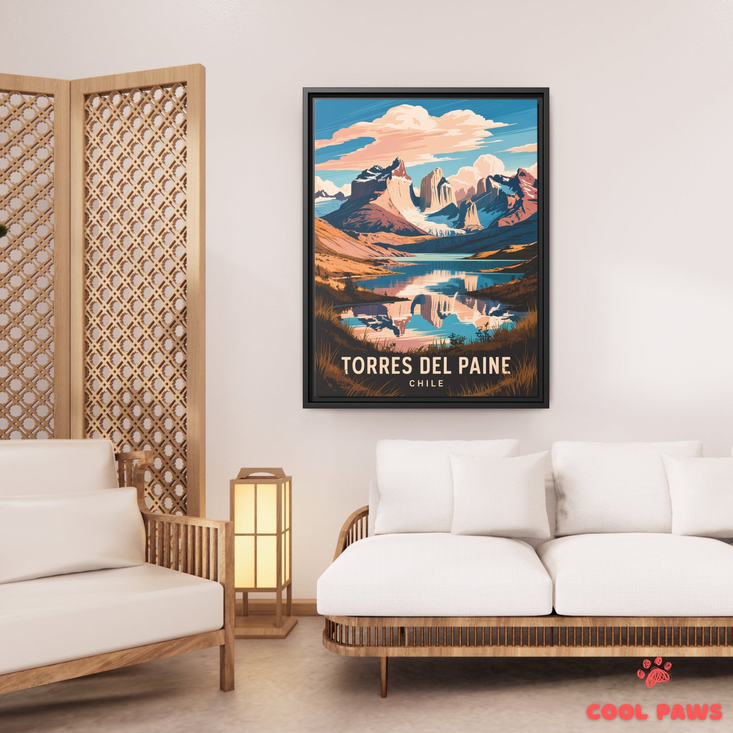 Torres del Paine Travel Print | Torres del Paine Peaks | Chile
